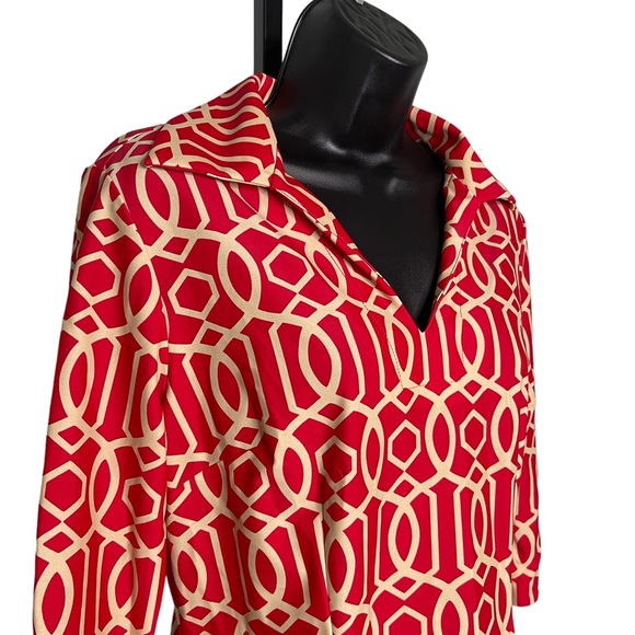 Jude Connally Michelle Dress Geometric Knee Length Size Small NWOT - Picture 2 of 5